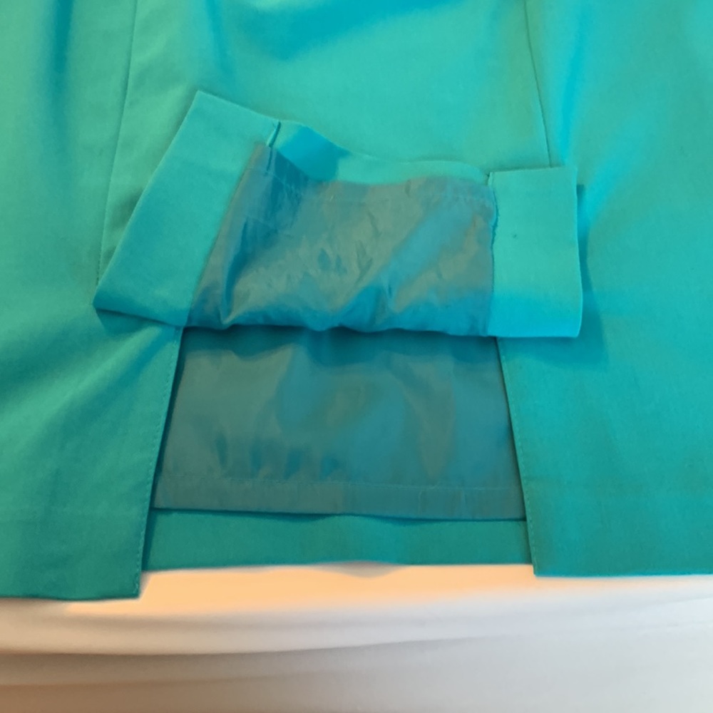 Turquoise Liz Claiborne pencil skirt, size 12 - Picture 3 of 4